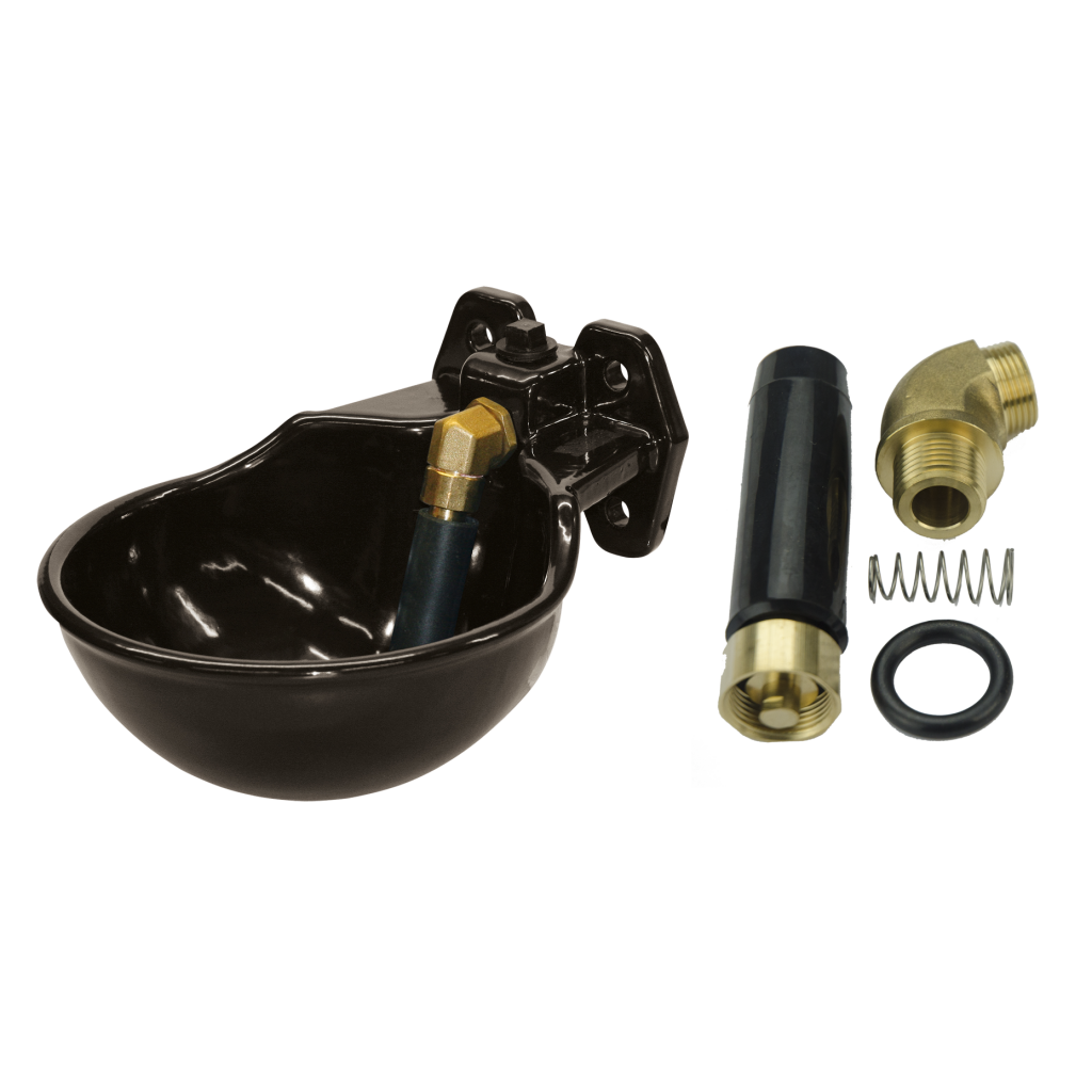 Drinkbak + staaf geemailleerd