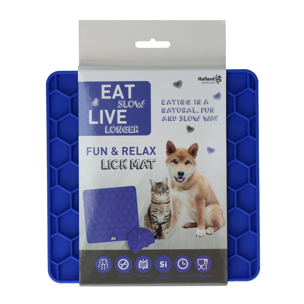 Eat Slow Live Longer Lick Mat Honeycomb