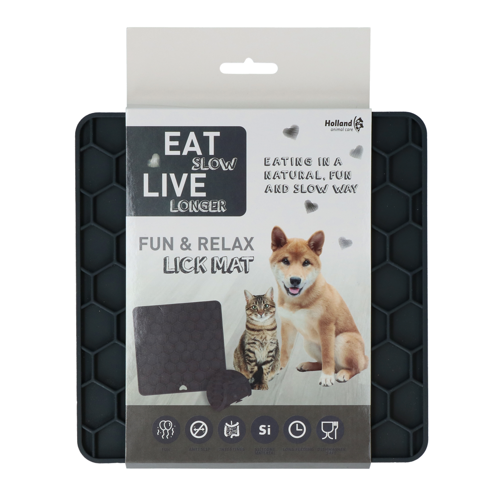 Eat Slow Live Longer Lick Mat Honeycomb
