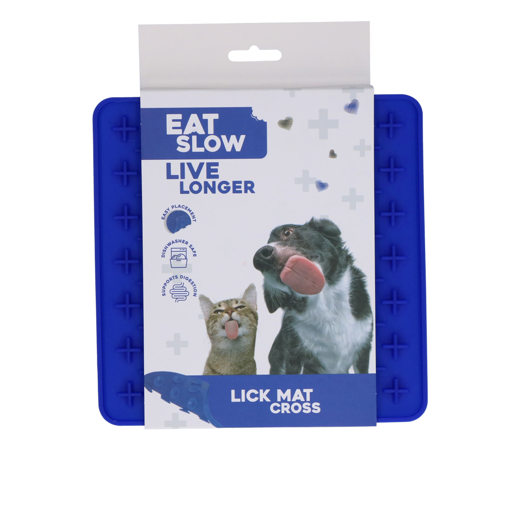 Eat Slow Live Longer Lick Mat Cross