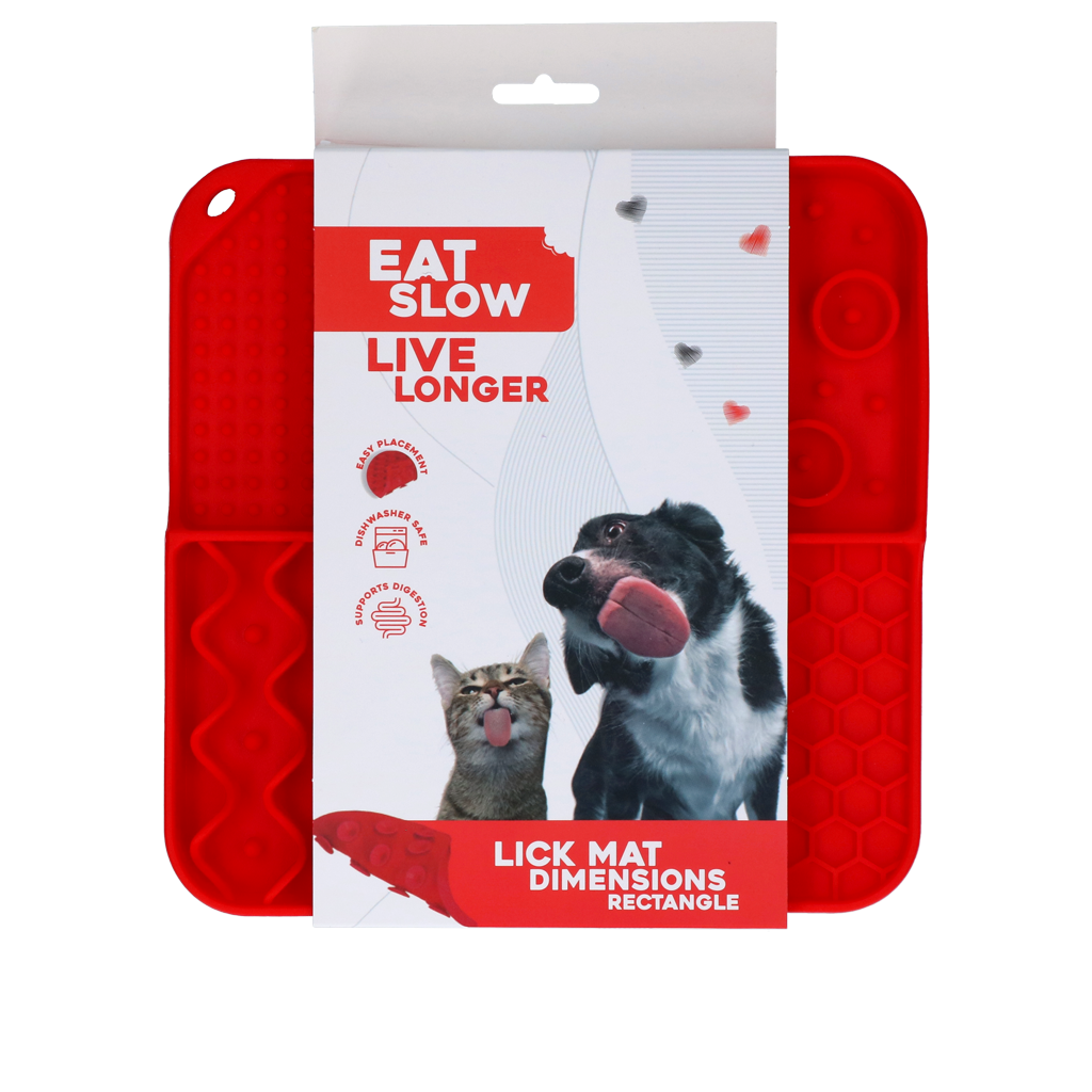 Eat Slow Live Longer Lick Mat Dimensions Rectangle