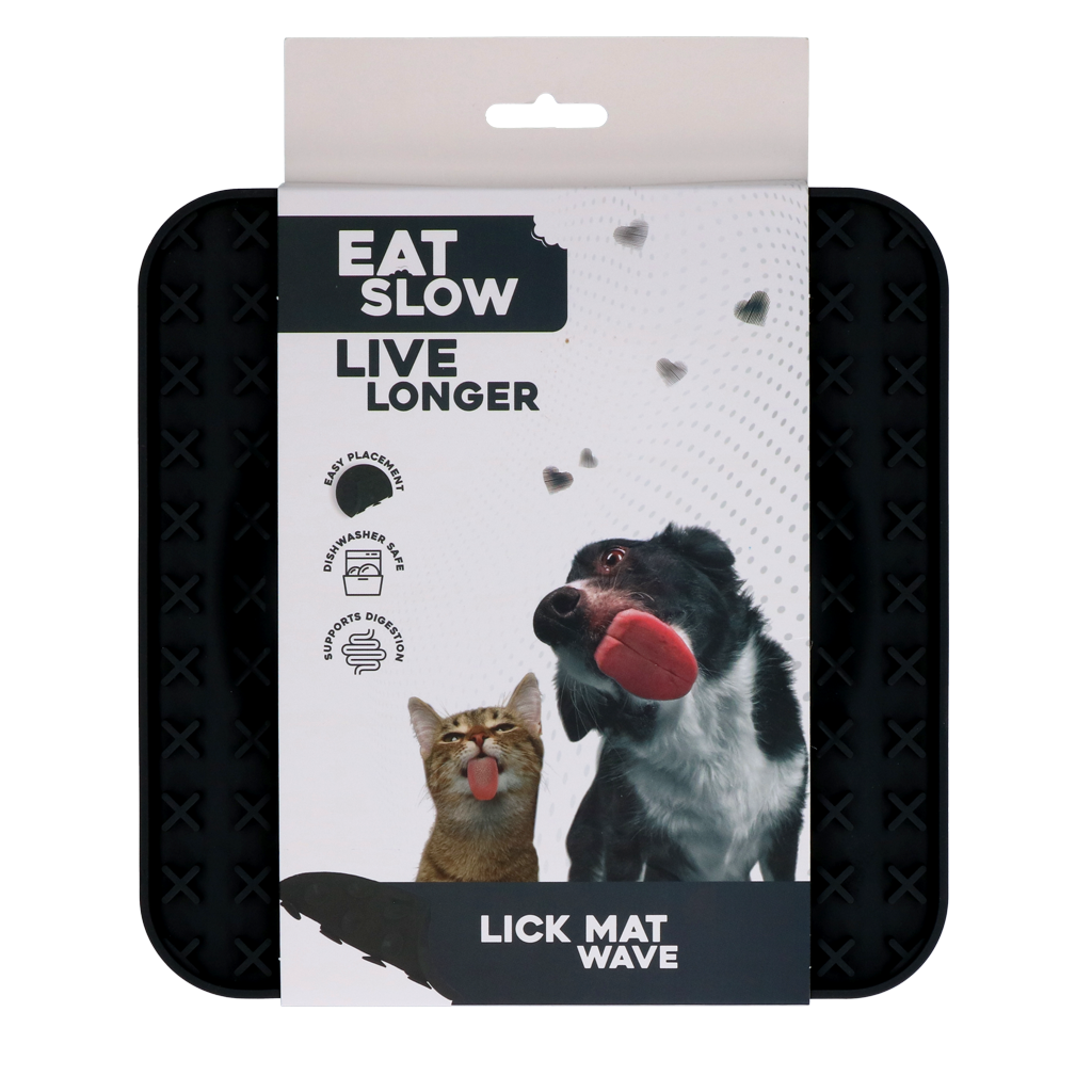 Eat Slow Live Longer Lick Mat Wave