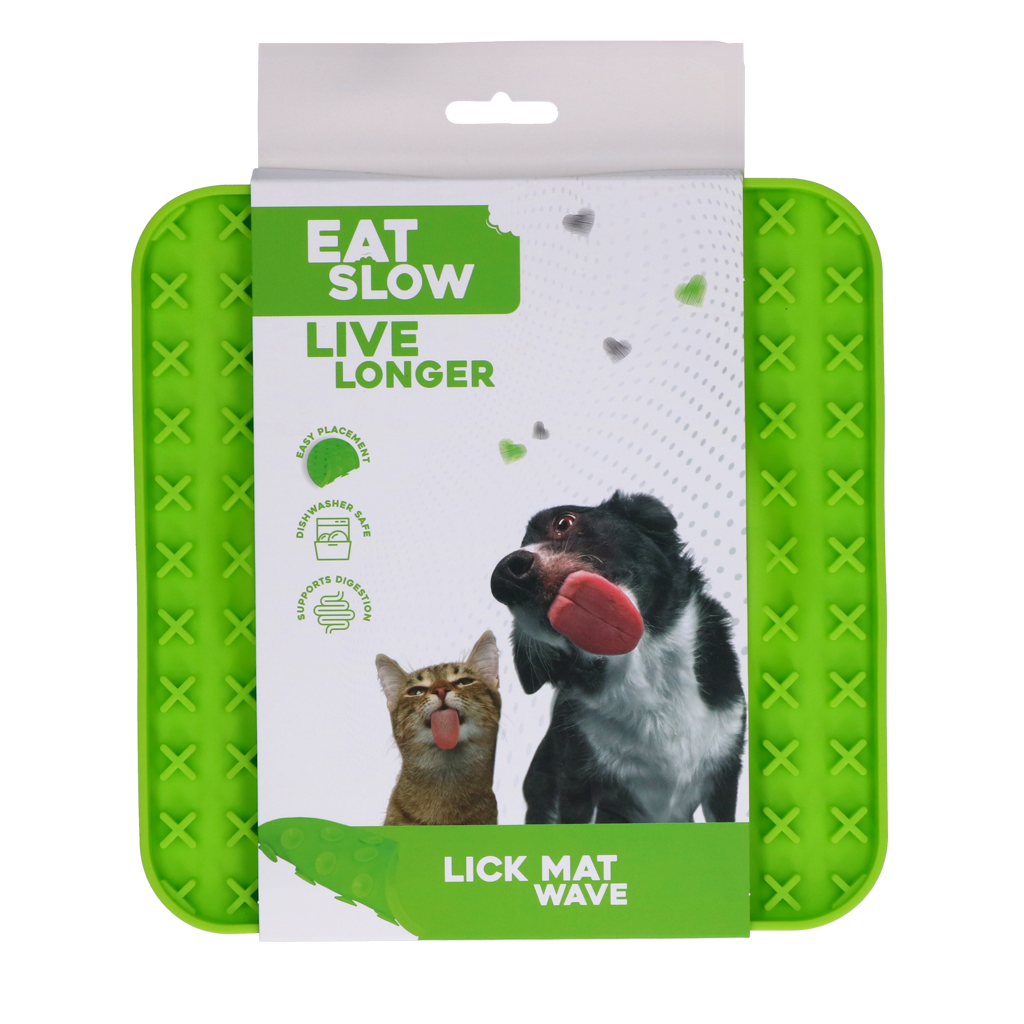 Eat Slow Live Longer Lick Mat Wave