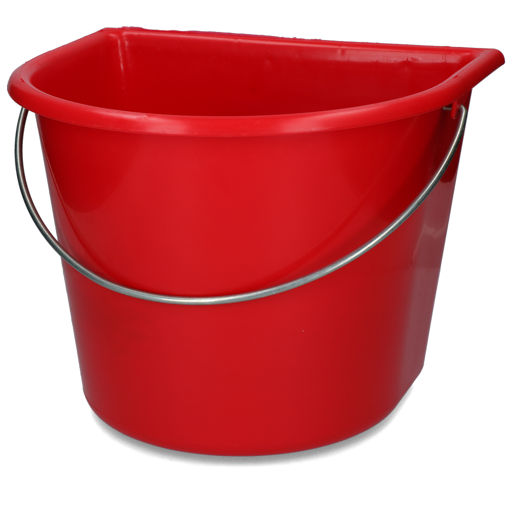 Emmer met vlakke kant 15 l