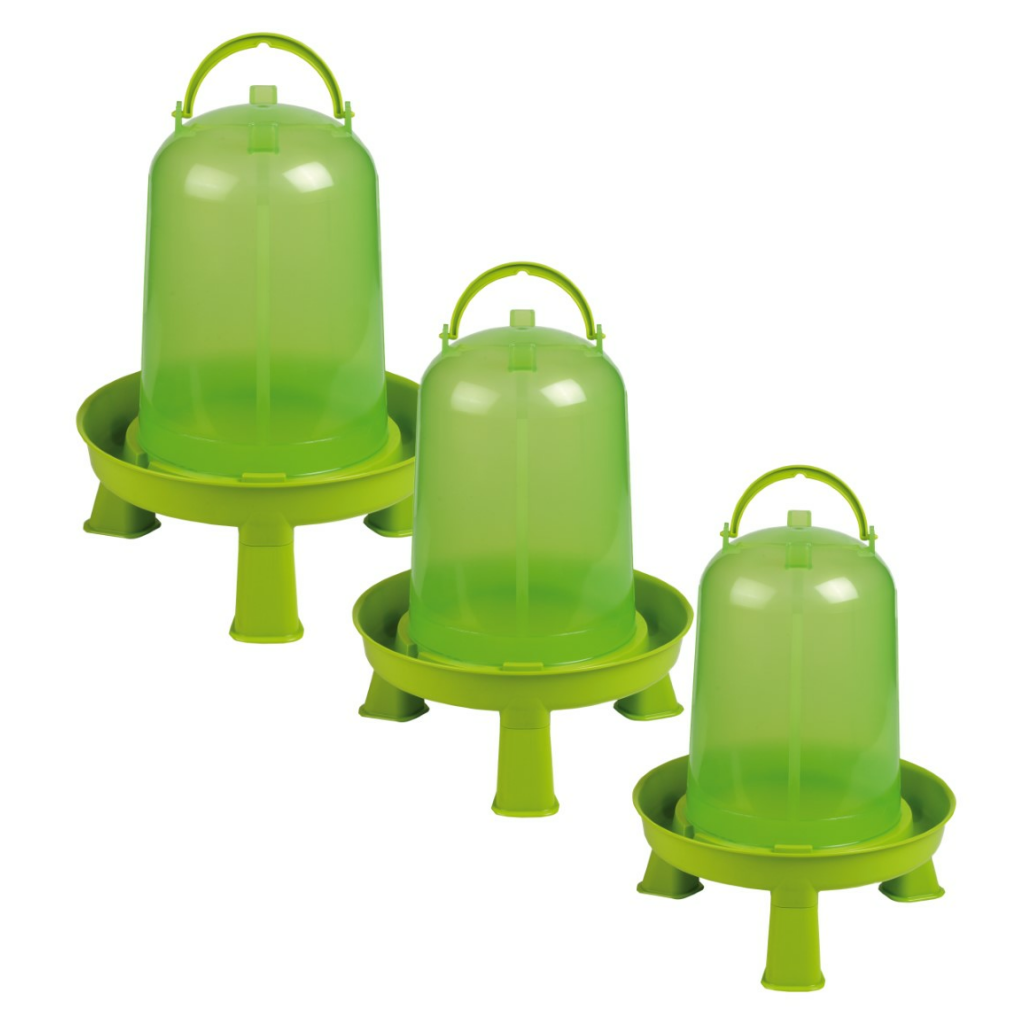 Gaun Pluimvee Drinktoren op Pootjes Limoengroen