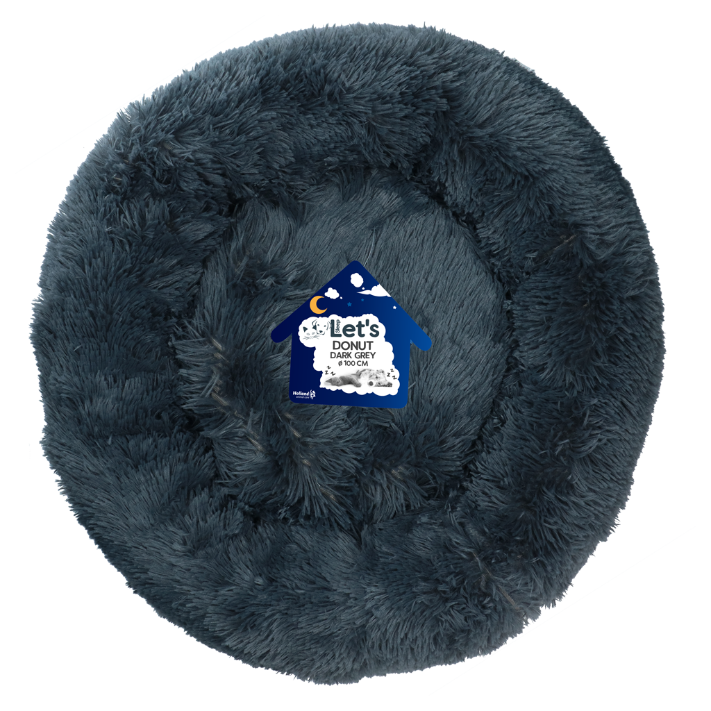 Let's Sleep Donut Donkergrijs