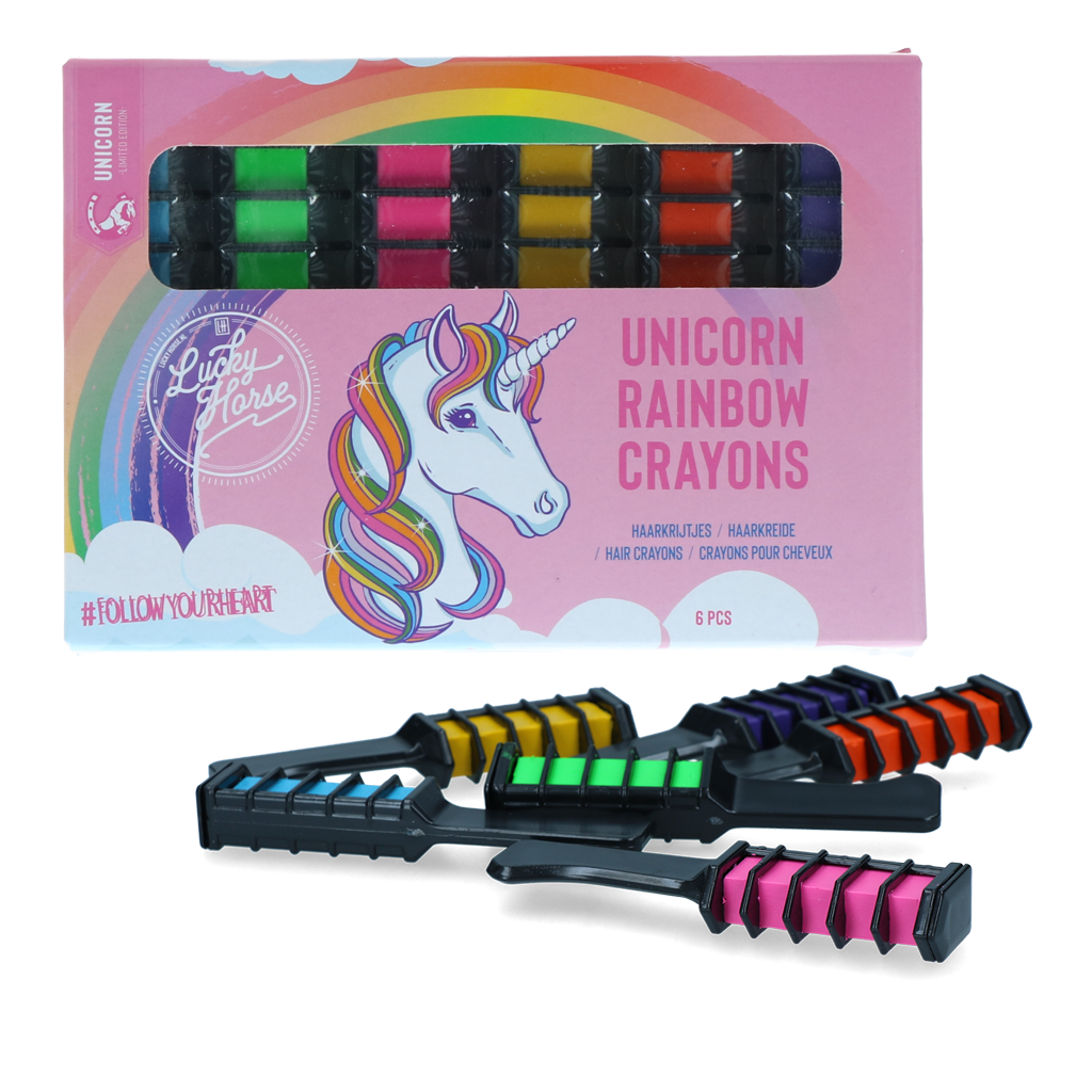 Lucky Horse Unicorn Regenboog Kleurkrijt