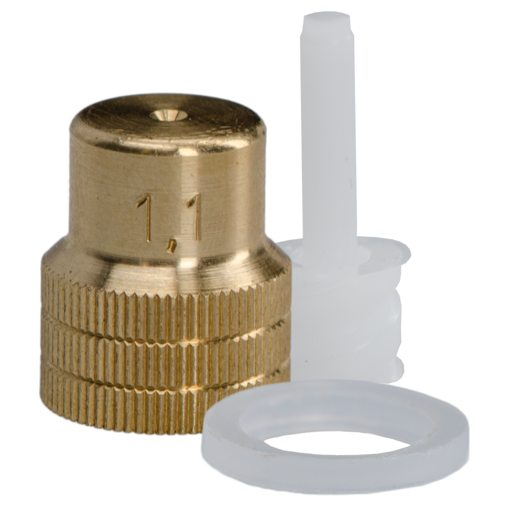 Mesto Spuitdop 1,1 mm met Wervel