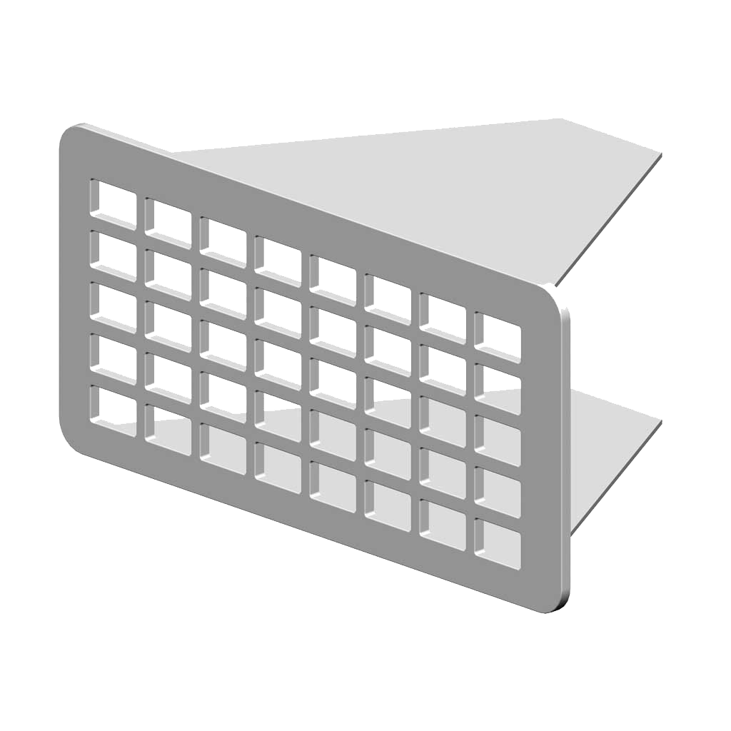 RenoFix RVS Renovatierooster 5 x 10,5 cm