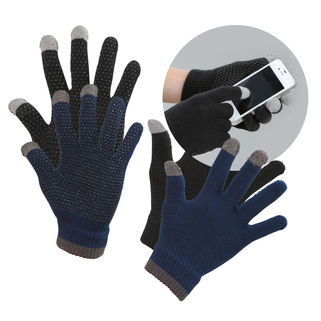 Rijhandschoen Magic Touch zwart 1size4all