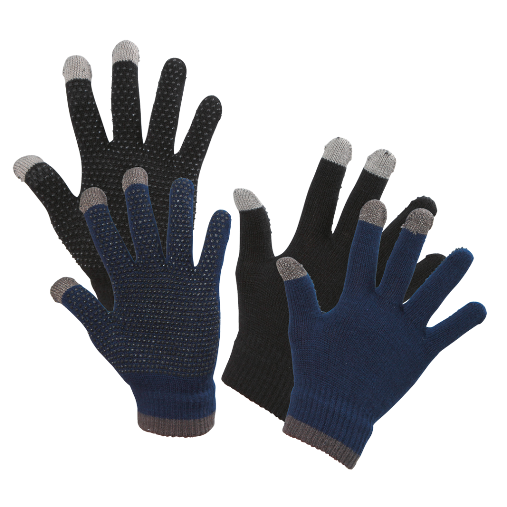 Rijhandschoen Magic Touch zwart 1size4all