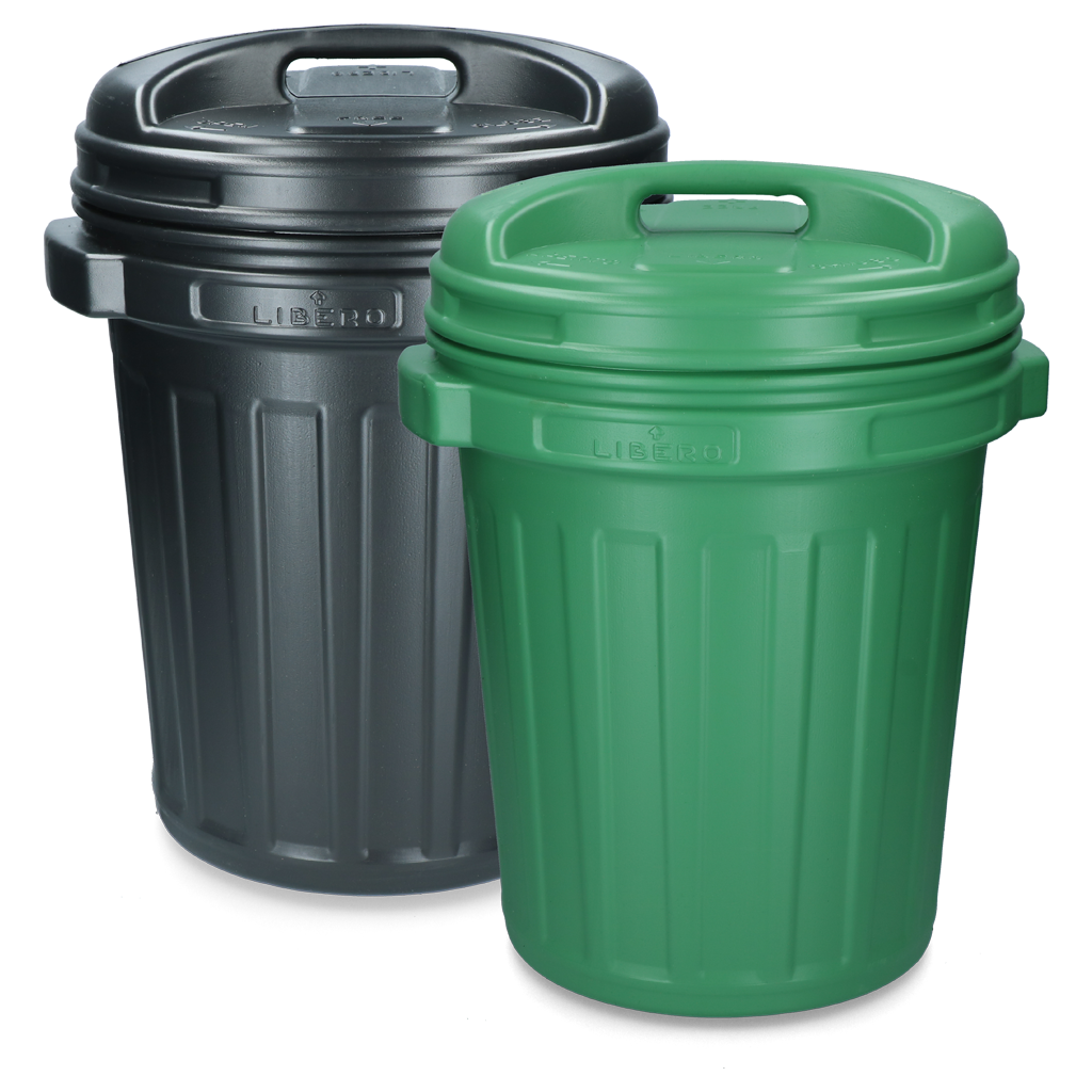 Voerton met draaisluiting 40 liter Black