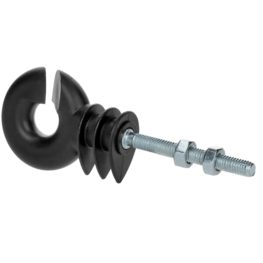 ZoneGuard Ringisolator zwart met moer (mdk)