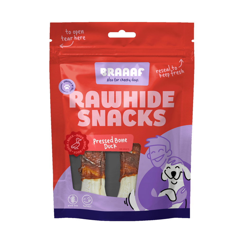 Braaaf Rawhide Pressed Bone