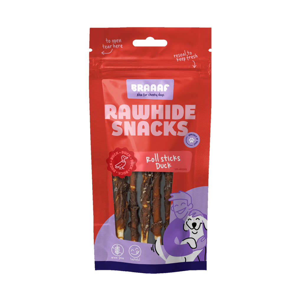 Braaaf Rawhide Roll Sticks