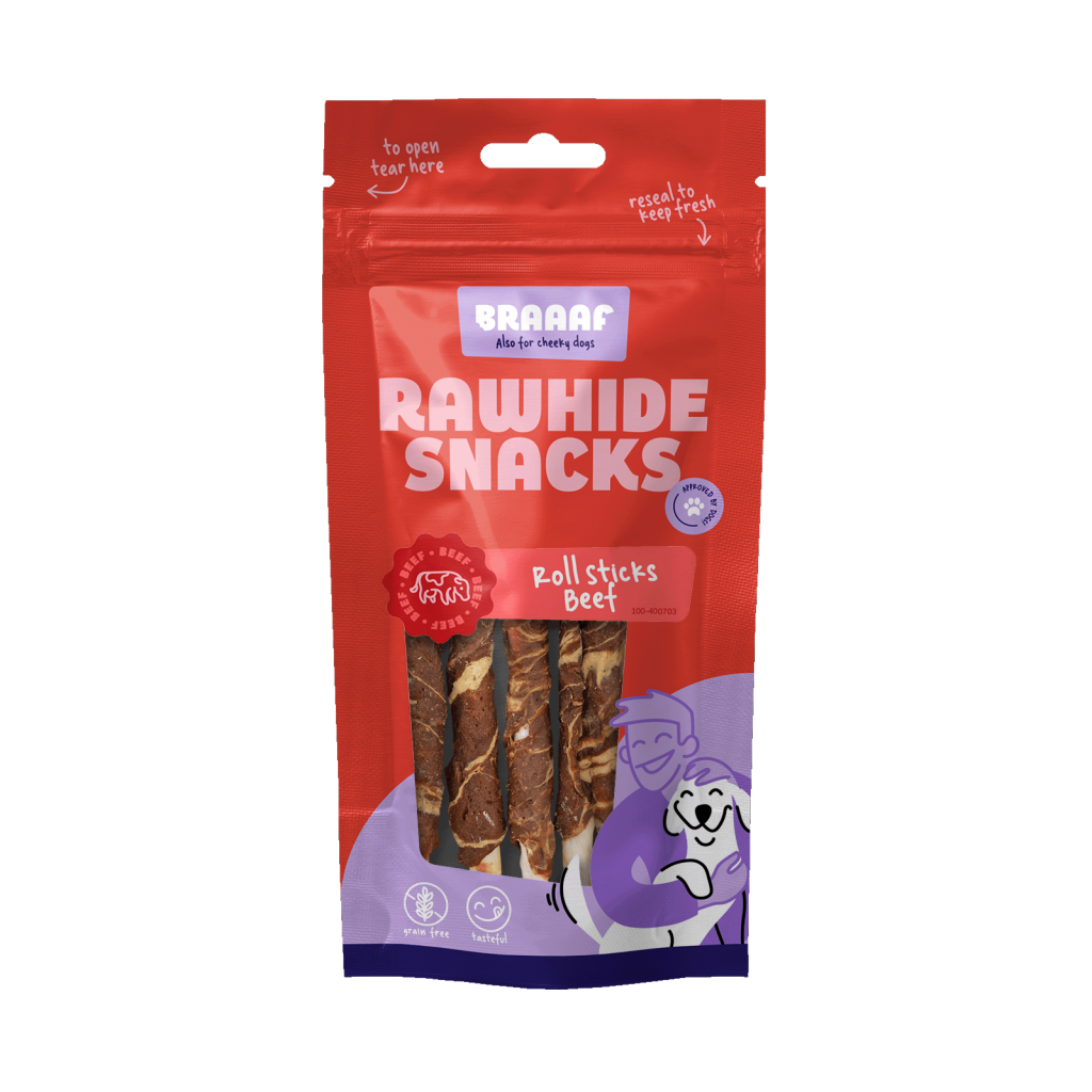 Braaaf Rawhide Roll Sticks
