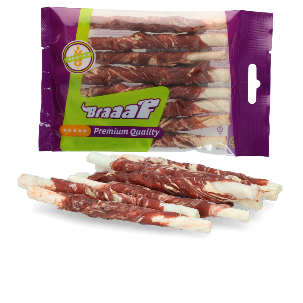 Braaaf Rawhide Roll Sticks