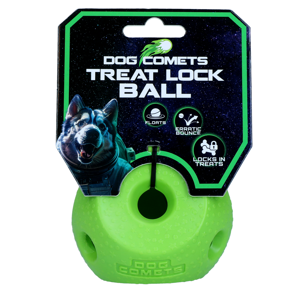 Dog Comets Treat Lock Ball