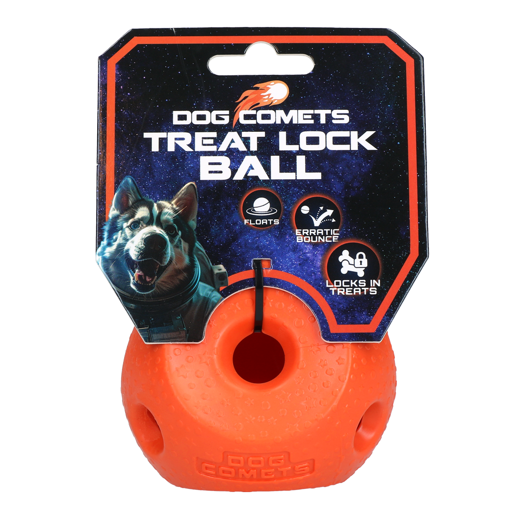 Dog Comets Treat Lock Ball