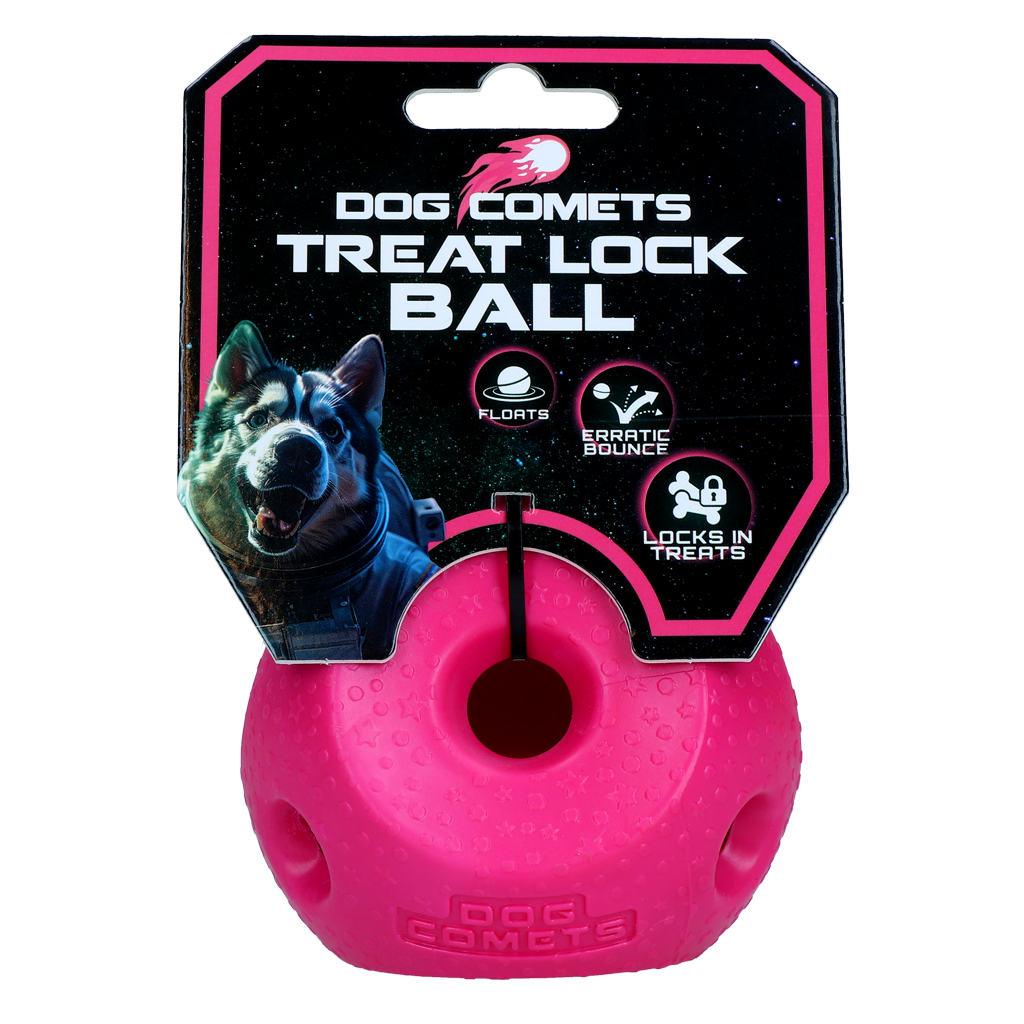 Dog Comets Treat Lock Ball