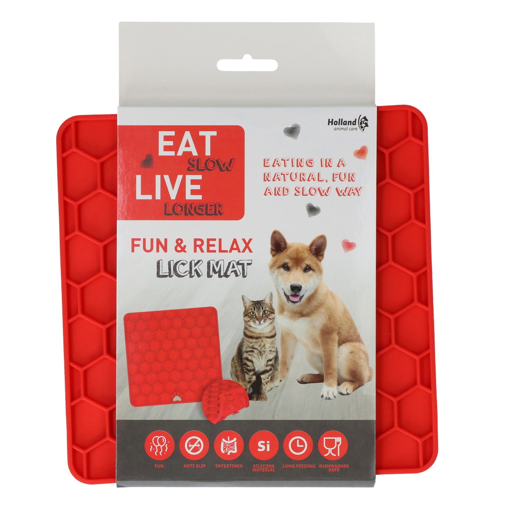 Eat Slow Live Longer Lick Mat Honeycomb