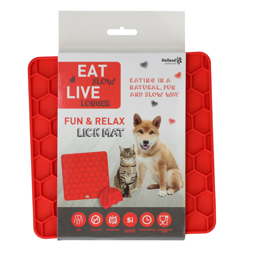 Eat Slow Live Longer Lick Mat Honeycomb