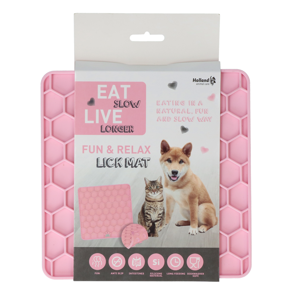 Eat Slow Live Longer Lick Mat Honeycomb