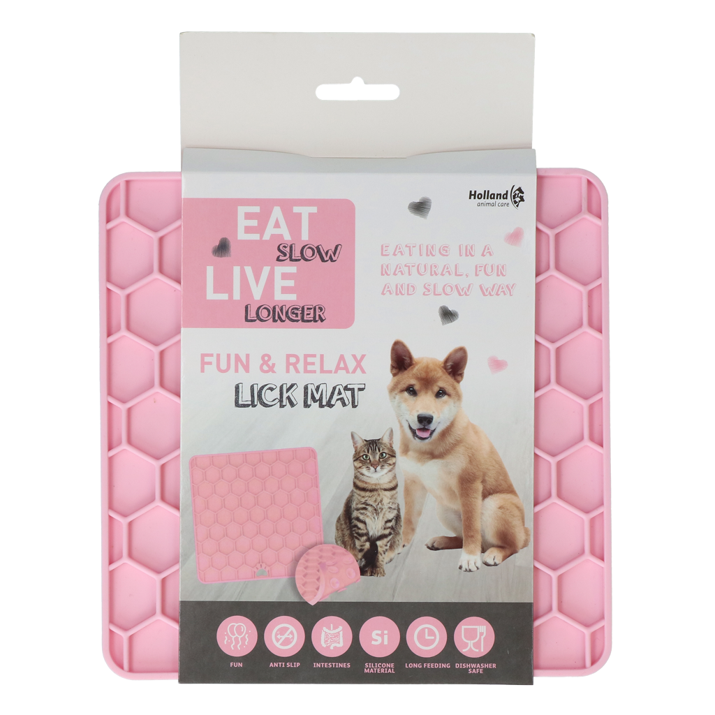 Eat Slow Live Longer Lick Mat Honeycomb