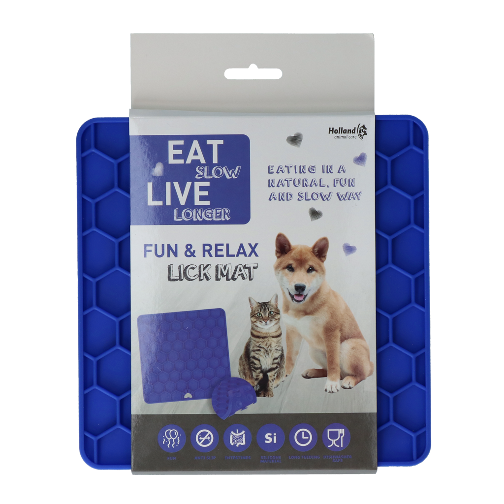 Eat Slow Live Longer Lick Mat Honeycomb