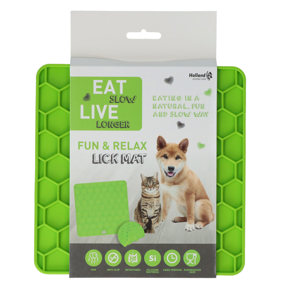 Eat Slow Live Longer Lick Mat Honeycomb