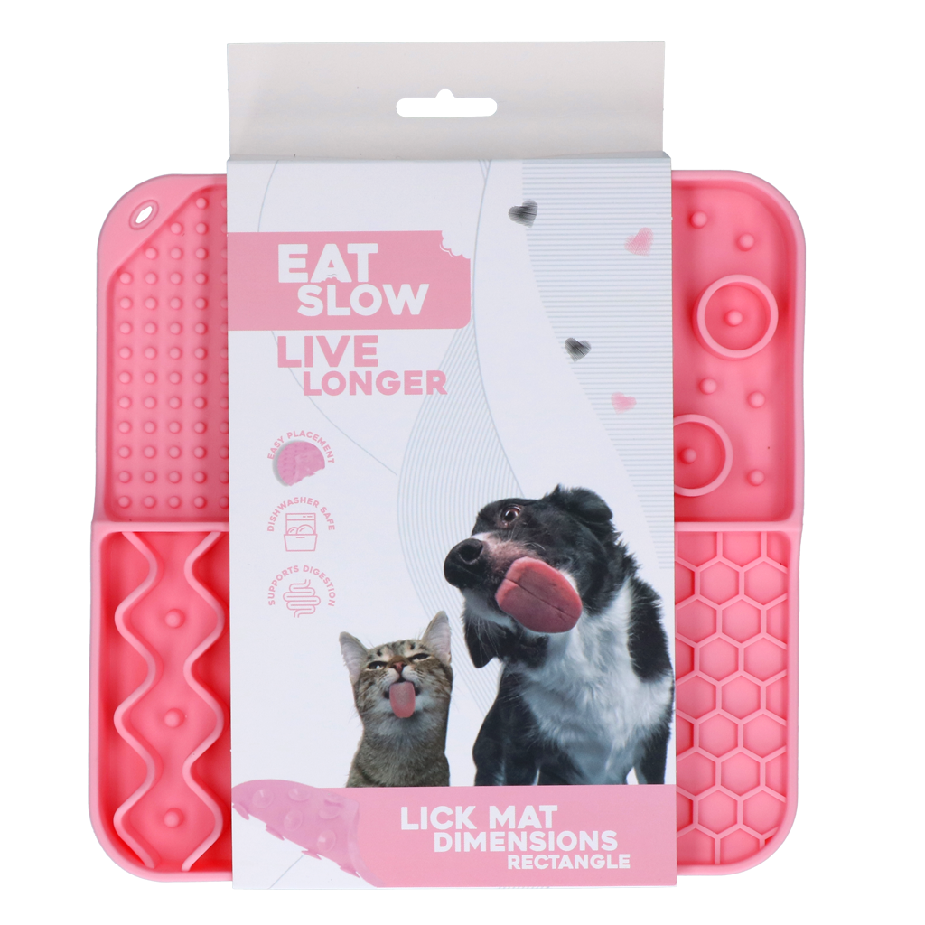 Eat Slow Live Longer Lick Mat Dimensions Rectangle