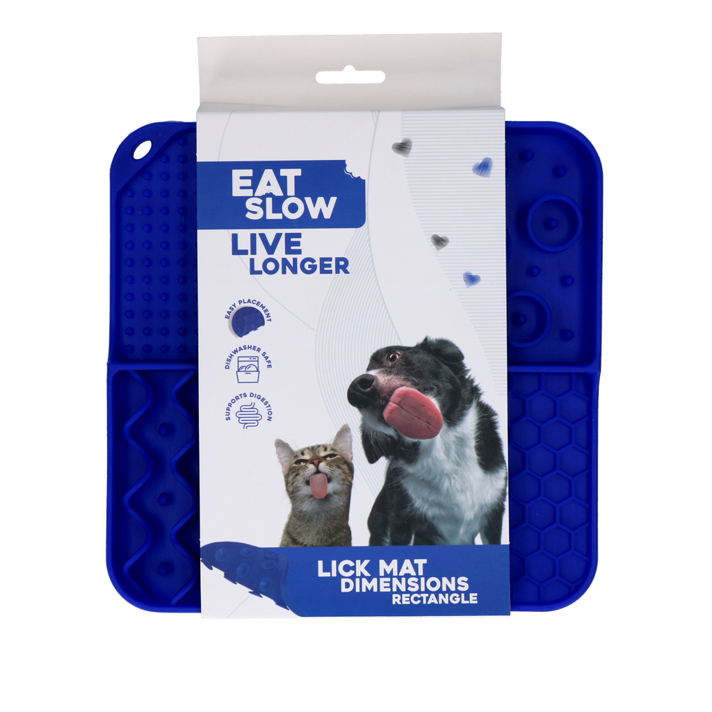 Eat Slow Live Longer Lick Mat Dimensions Rectangle
