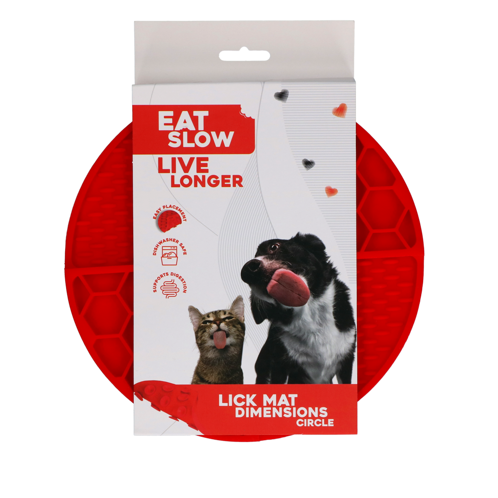 Eat Slow Live Longer Lick Mat Dimensions Circle