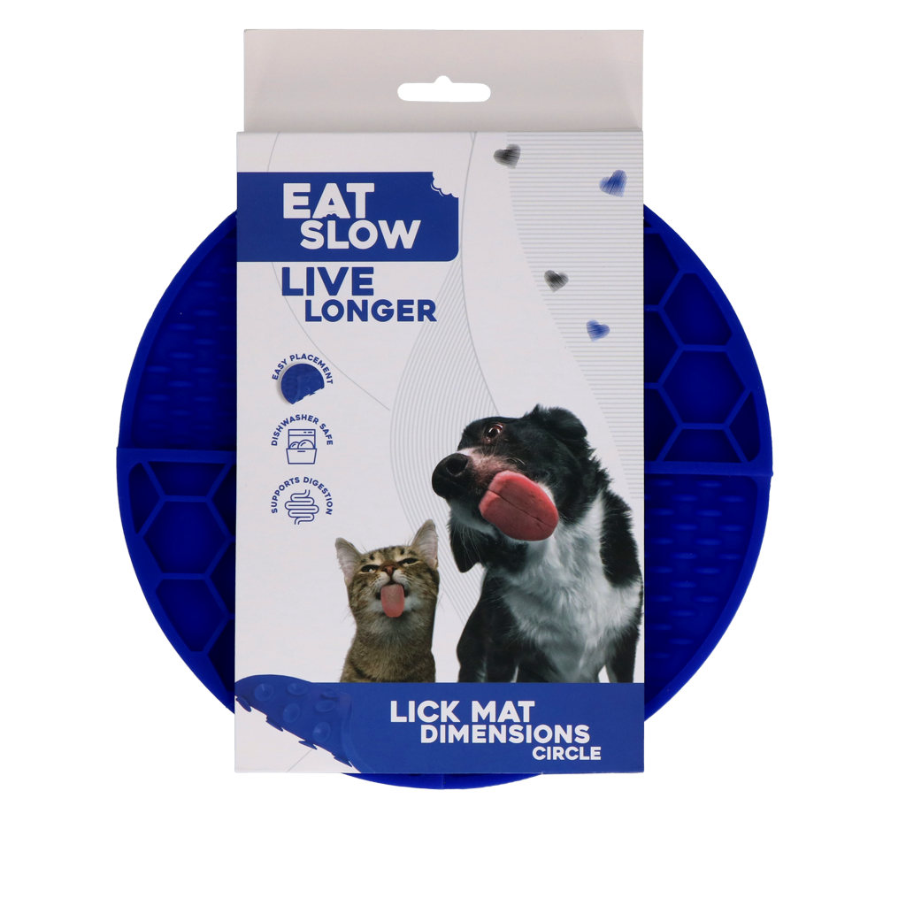 Eat Slow Live Longer Lick Mat Dimensions Circle
