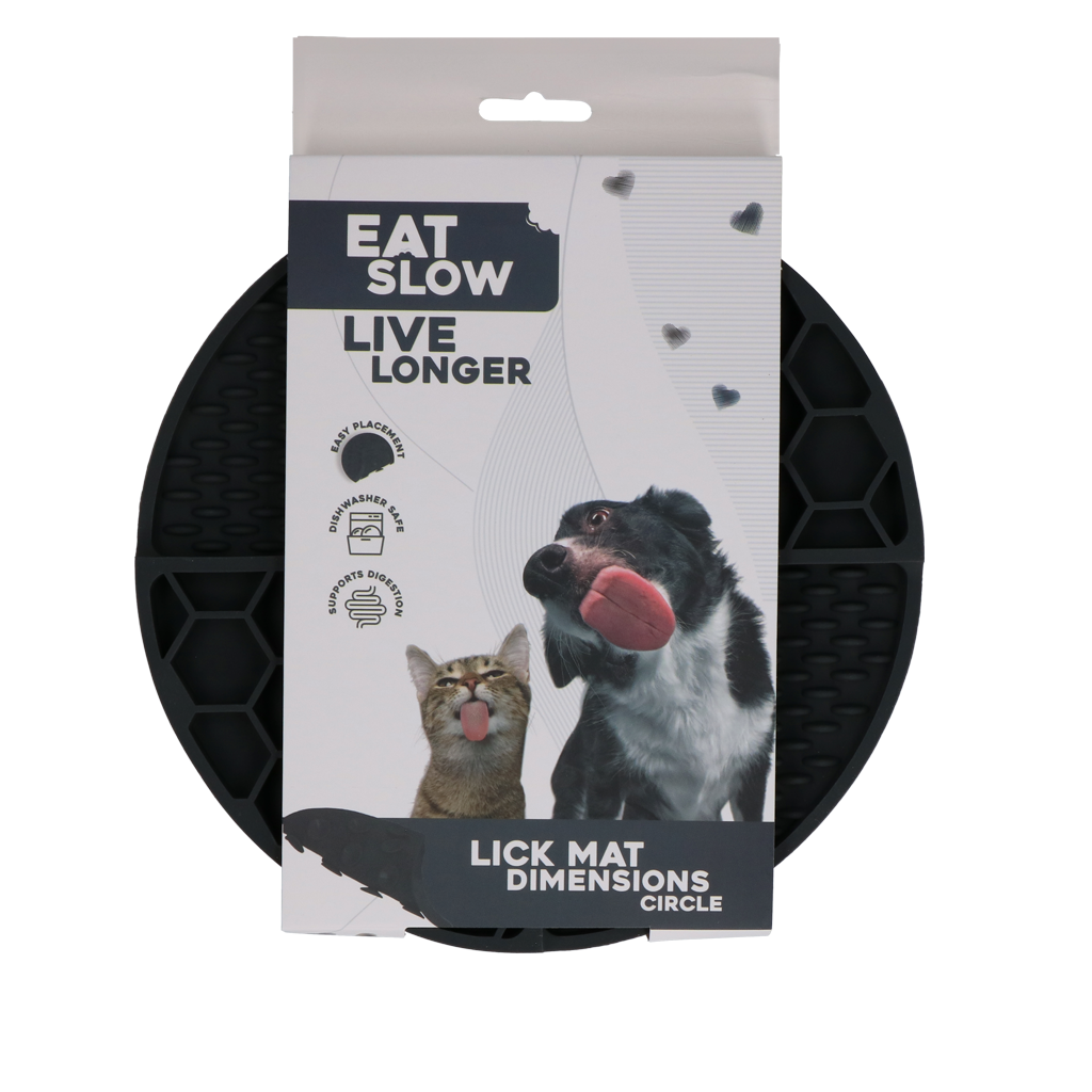 Eat Slow Live Longer Lick Mat Dimensions Circle