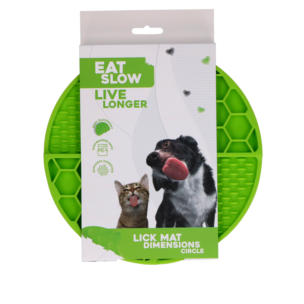 Eat Slow Live Longer Lick Mat Dimensions Circle
