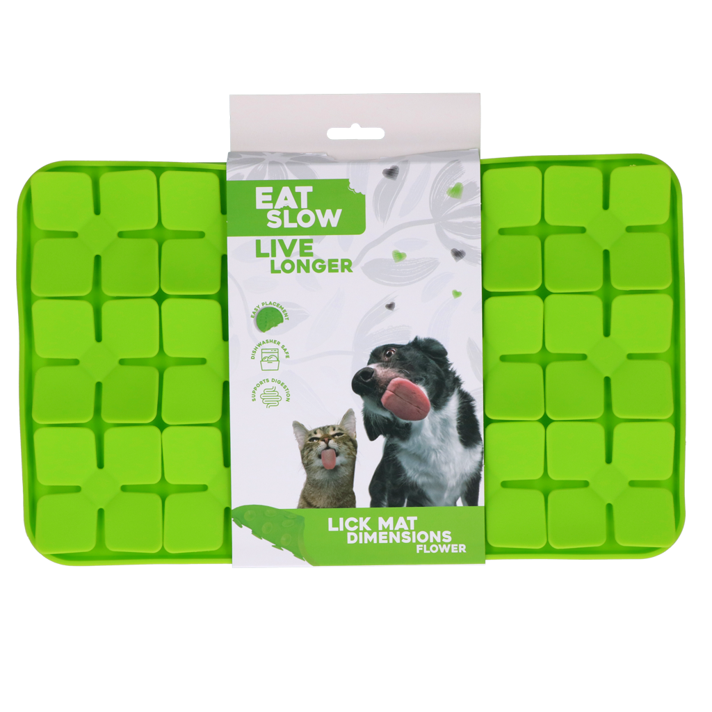 Eat Slow Live Longer Lick Mat Dimensions Flower