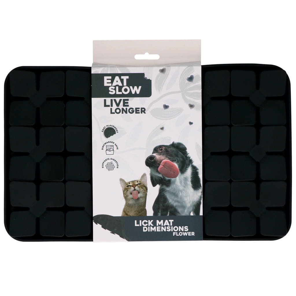 Eat Slow Live Longer Lick Mat Dimensions Flower