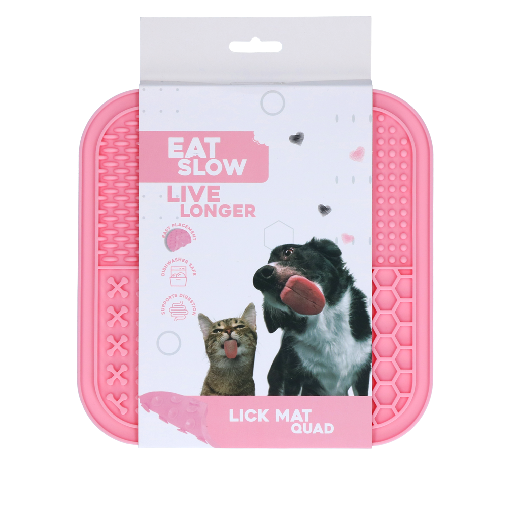 Eat Slow Live Longer Lick Mat Quad