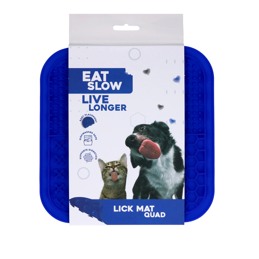 Eat Slow Live Longer Lick Mat Quad