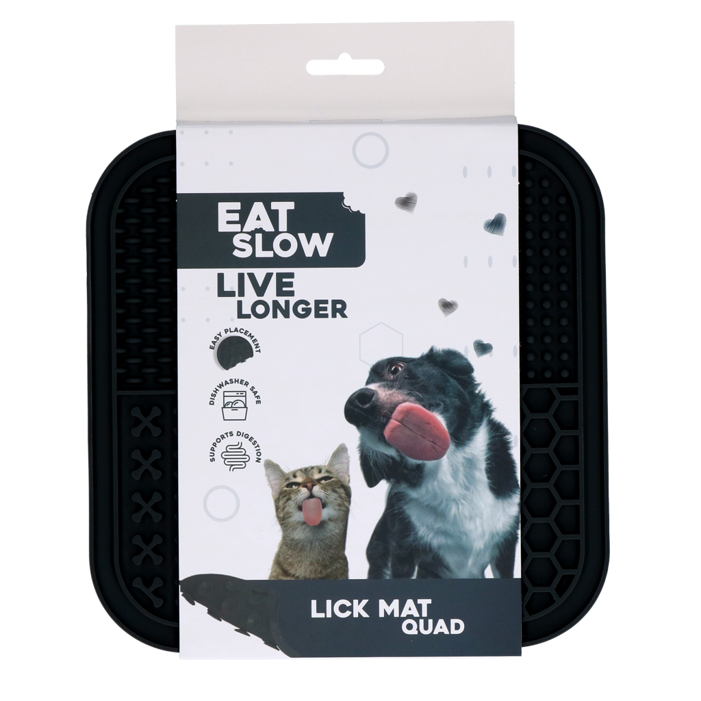 Eat Slow Live Longer Lick Mat Quad