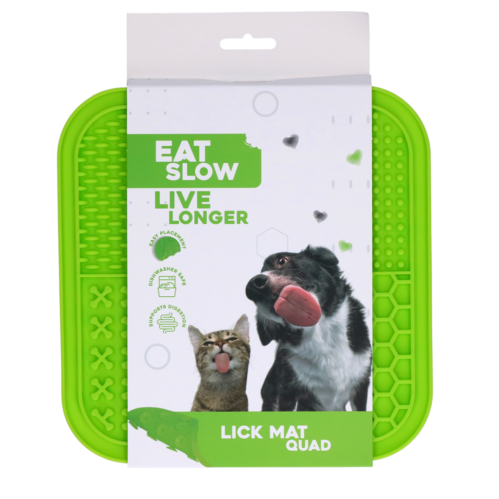 Eat Slow Live Longer Lick Mat Quad