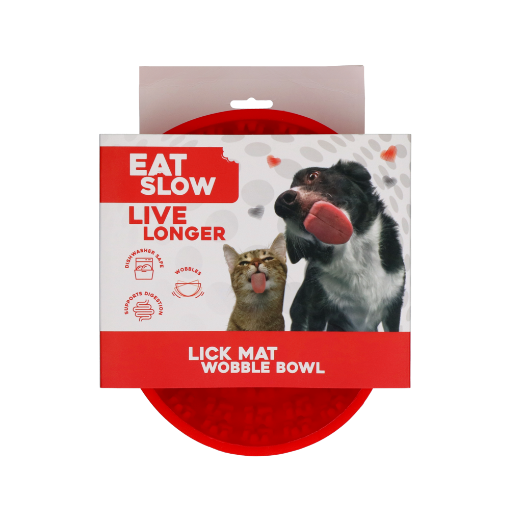 Eat Slow Live Longer Lick Mat Wobble Bowl