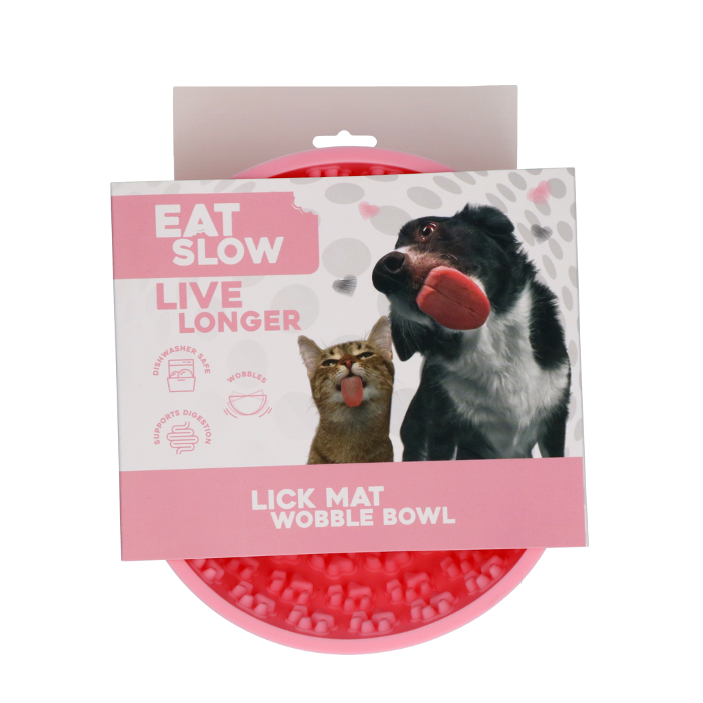 Eat Slow Live Longer Lick Mat Wobble Bowl