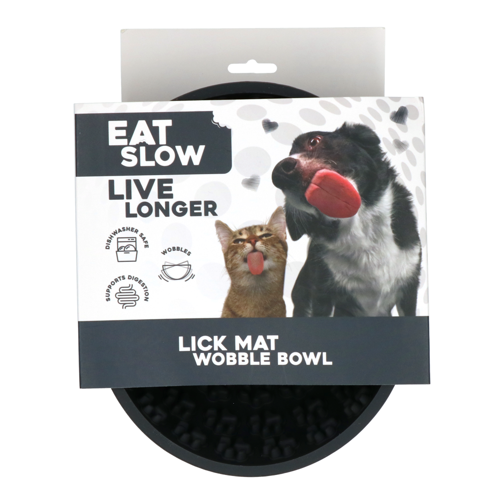 Eat Slow Live Longer Lick Mat Wobble Bowl