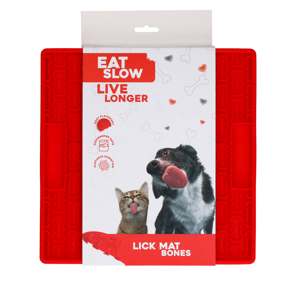 Eat Slow Live Longer Lick Mat Bones