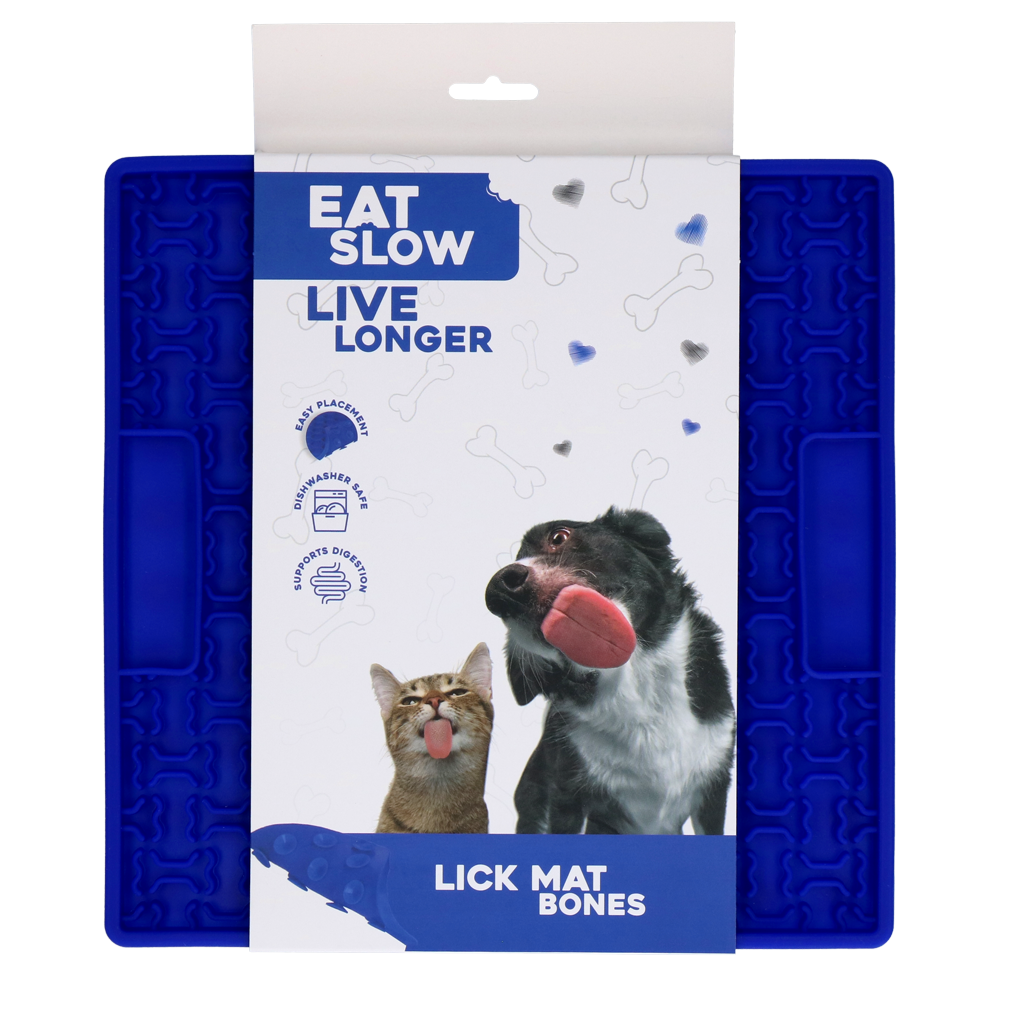 Eat Slow Live Longer Lick Mat Bones