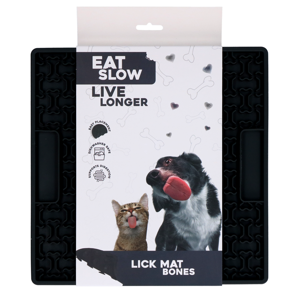 Eat Slow Live Longer Lick Mat Bones