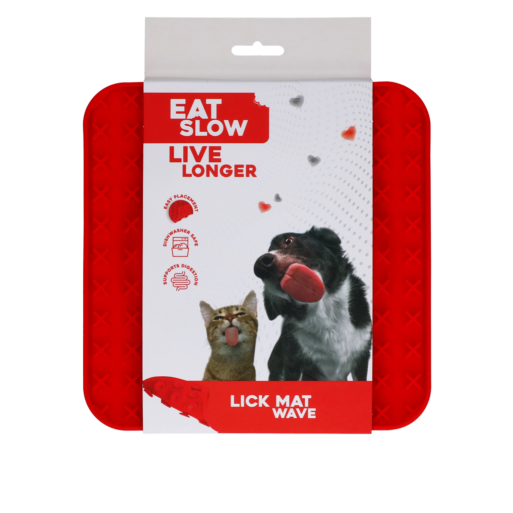 Eat Slow Live Longer Lick Mat Wave
