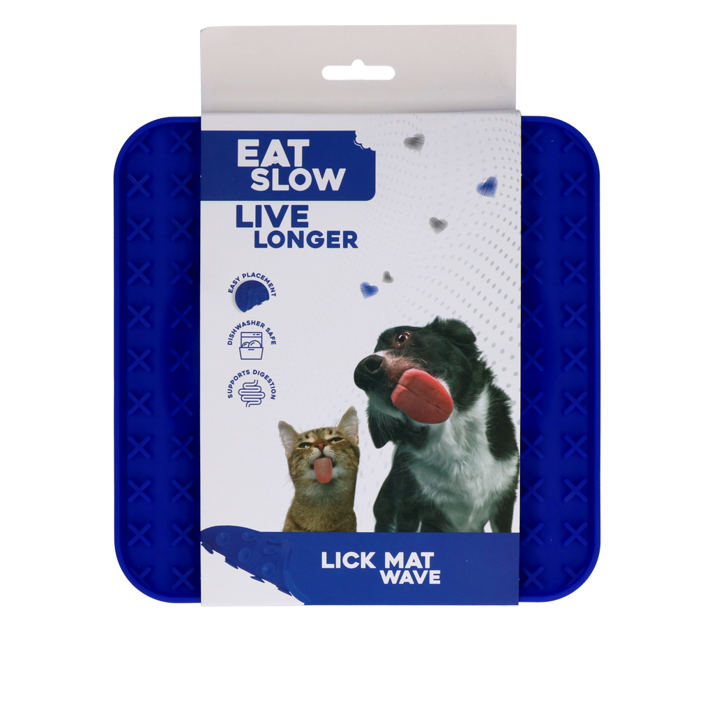 Eat Slow Live Longer Lick Mat Wave